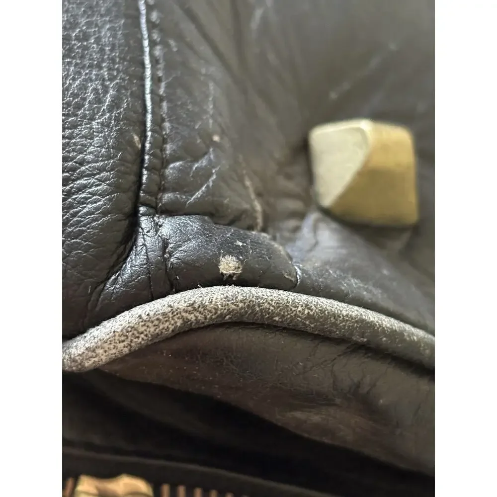 Frye Leather Duffle Bag- Black - Style 102 Benchcrafted Cross Body Strap -Duffel